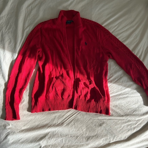 Ralph Lauren Sport Cable Knit Zip up - Picture 2 of 7